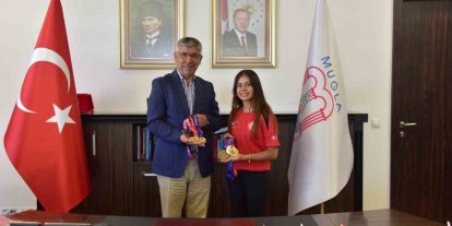 MSKÜ’lü milli sporcu Burun’dan madalya ziyareti