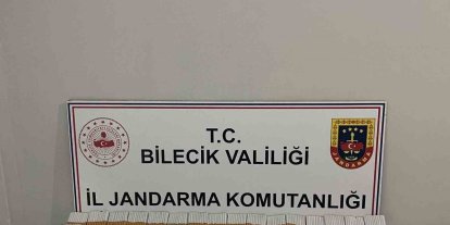 Bilecik’te 9 bin 320 adet doldurulmuş makaron ele geçirildi