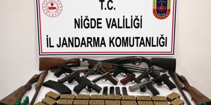 Niğde merkezli silah operasyonunda 14 şüpheli hakkında adli işlem başlatıldı