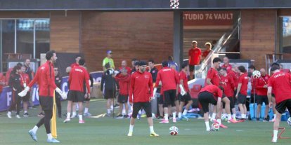 A Milli Futbol Takımı, San Francisco’daki ilk antrenmanını yaptı