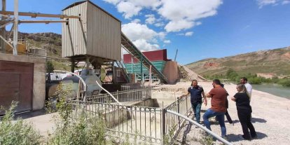 Bayburt’ta hazır beton tesislerine çevre denetimi