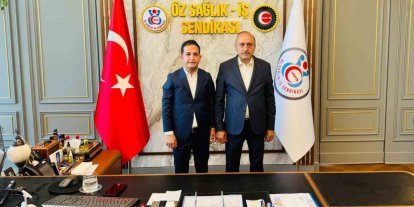 Başkan Aküzüm, HAK-İŞ Genel Başkan Yardımcısı Sert ile bir araya geldi