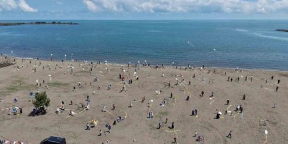 Terme’de gökyüzü uçurtmalarla renklendi