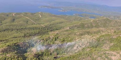 Marmaris’teki yıldırım kaynaklı orman yangını söndürüldü