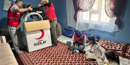 Kızılay’dan özel bireylere tekerlekli sandalye desteği