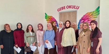 Bayburt’ta anne adaylarına sağlıklı gebelik eğitimi verildi