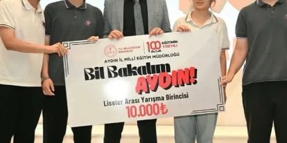 Aydın Fen Lisesi il birincisi oldu