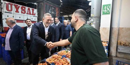 BTSO Başkanı İbrahim Burkay’dan Bursa Kent Hali’ne ziyaret