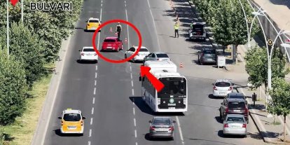 Diyarbakır’da yayalara yol vermeyen araçlara denetim