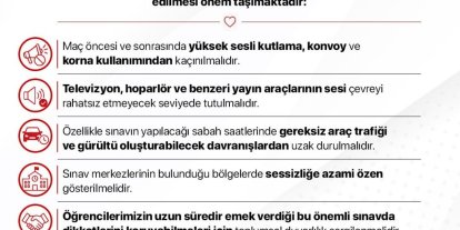 İletişim Başkanlığı’ndan YKS öncesi milli maçı uyarısı