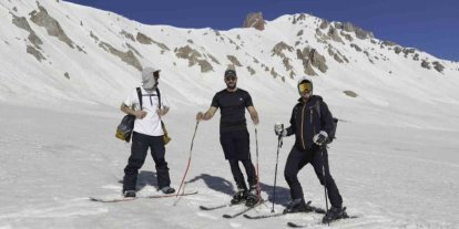 Haziran sonunda Erciyes’te kayak keyfi