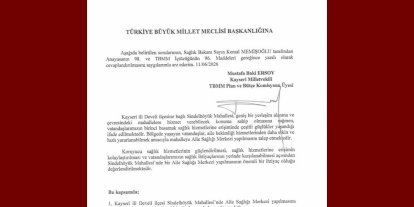 MHP’li Ersoy, Sindelhöyük Mahallesi’nin aile sağlığı merkezi talebini TBMM’ye taşıdı