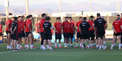 A Milli Futbol Takımı, ABD maçı hazırlıklarına devam etti