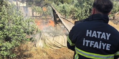 Hassa’da bahçe yangını