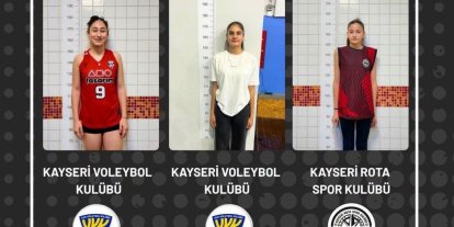 Kayseri’nin genç sultanları milli takım yolunda