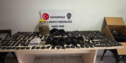 Bayrampaşa’da uyuşturucu imalathanesine baskın: 2 kilo marihuana ele geçirildi