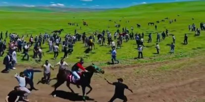 At yarışındaki  görüntüler harekete geçirdi:  Ata uygunsuz müdahaleye soruşturma