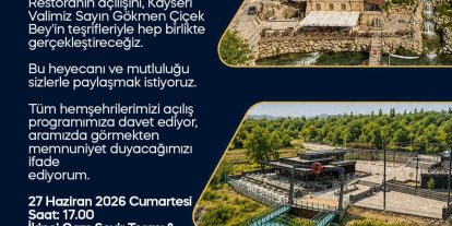 Başkan Metin’den açılışa davet