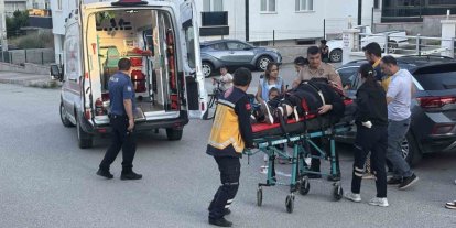 Üç tekerlekli motosikletten düşen kadın yaralandı