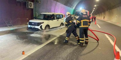Osmangazi tünelinde yangına müdahale ve kurtarma operasyonu