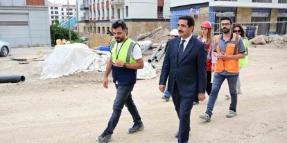 Başkan Taşkın rezerv alınanda incelemede bulundu