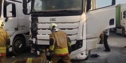 İskenderun’da tır yangını