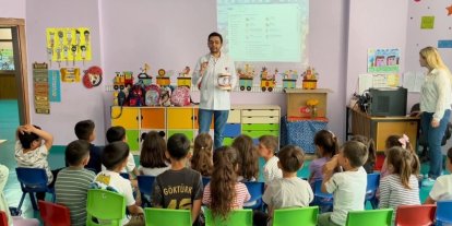 Hozat’ta miniklere sağlık eğitimi verildi