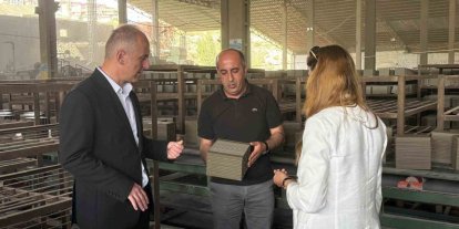 Bayburt’taki tuğla fabrikasında çevre denetimi yapıldı