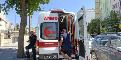 Motosikletin devrildiği kazada sürücü yaralandı