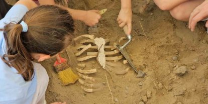 Zonguldak’ta çocuklar arkeolojik kazı heyecanı yaşadı