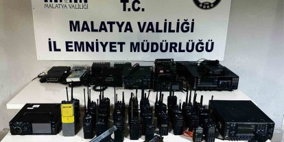 Malatya’da emniyet frekanslarını dinleyen 6 şüpheliye operasyon