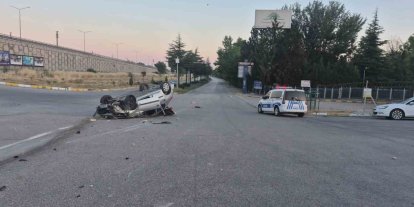 Eskişehir’de kontrolden çıkan otomobil takla attı: 1 yaralı