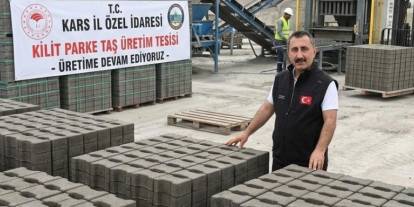Kars İl Özel İdaresi'nden kırsala parke desteği