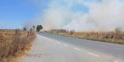 Silivri’de korkutan tarla yangını: Polis vatandaşları uyardı