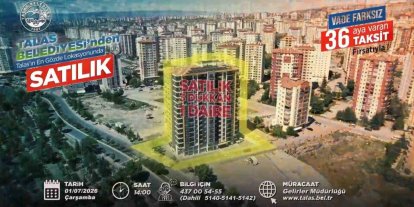 Talas’ta konut, ticaret ve villa arsası fırsatına sayılı günler