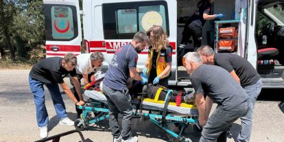 Çanakkale’de motorlu bisiklet ile otomobil çarpıştı; 1 kişi yaralandı