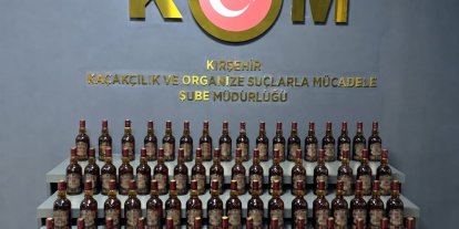 Kırşehir’de kaçak içki ele geçirildi