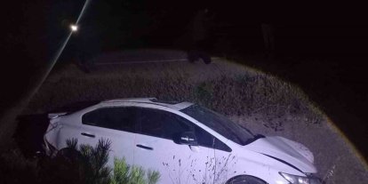 Otomobil su kanalına düştü: 1’i ağır 2 yaralı