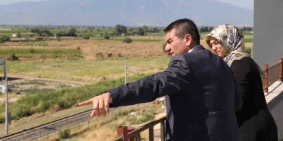 Rektör Kibar Saruhanlı MYO inşaatını yerinde inceledi