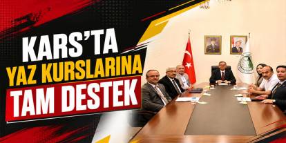 Kars’ta Yaz Kursları İçin Koordinasyon Toplantısı Gerçekleştirildi