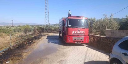 Gaziantep’te zeytinlik alanda yangın
