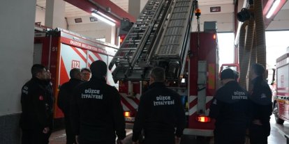 Düzce İtfaiyesi yedi 24 vatandaşın yanında