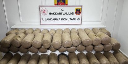 Hakkari’de düzenlenen operasyonda 503 kilogram uyuşturucu madde ele geçirildi