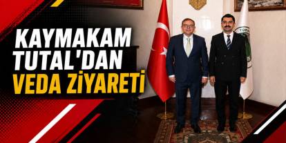 Susuz Kaymakamı Muhammed Emin Tutal'dan Vali Ziya Polat'a Veda Ziyareti