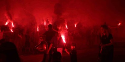 Samsunspor taraftarları, 61. kuruluş yıldönümünü kutladı