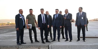 Erzurum Havalimanı’ndaki çalışmalara yerinde inceleme