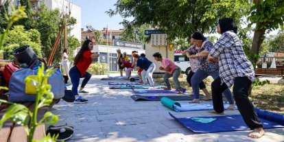 Kadın Danışma Merkezi’nde sabah sporu