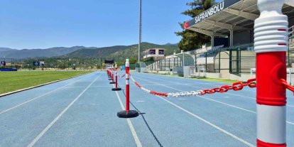 Safranbolu Atletizm Pisti’nde yeni kulvar düzenlemesi