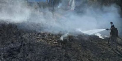 Antakya’da bahçe yangını