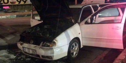 Kütahya’da araç yangını